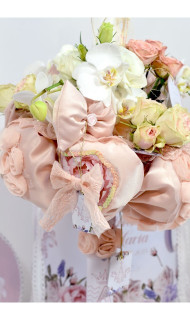 Trusou de botez regal pentru fetite tematica florala, Mica printesa 2